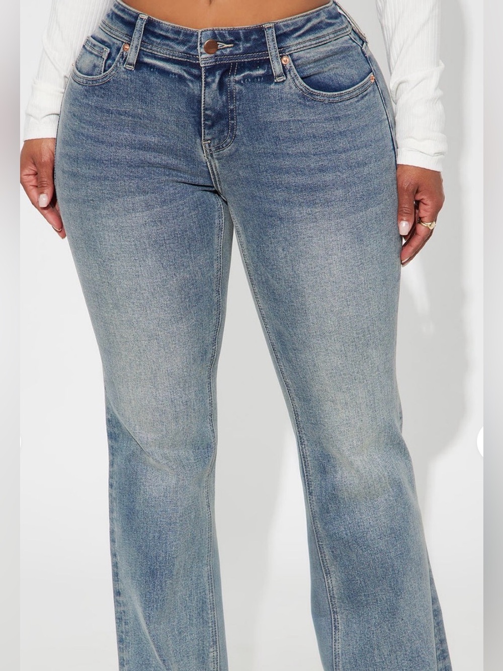 Low Rise Bootcut Jeans - Picture 2 of 2